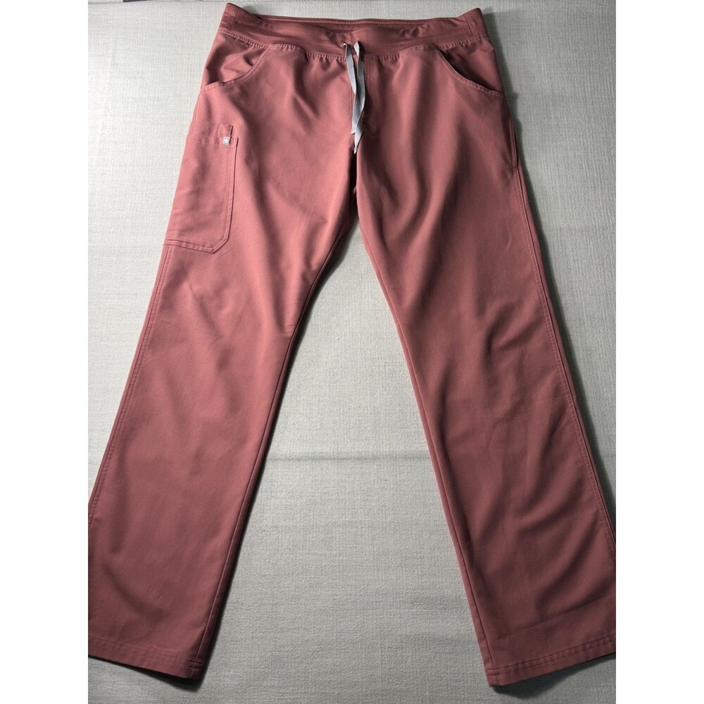 FIGS Technical Collection Women’s Kade Straight Leg Scrub Pants Blush Pink XL/T
